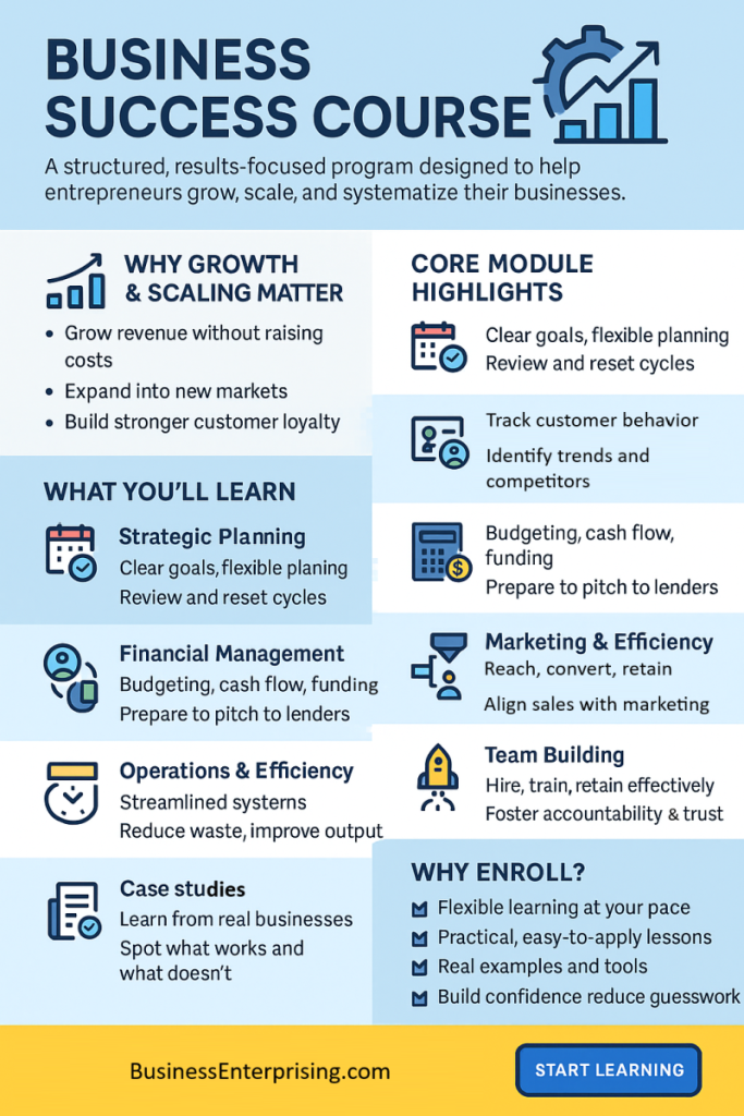 Business Success Online Course