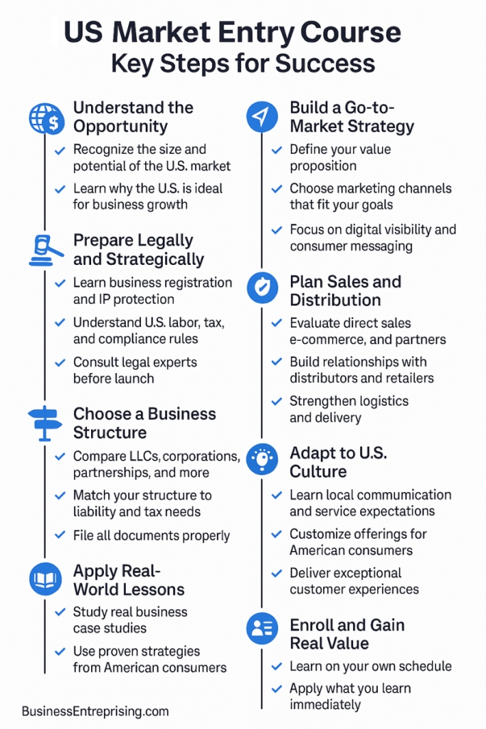 Course for Entering the US Market