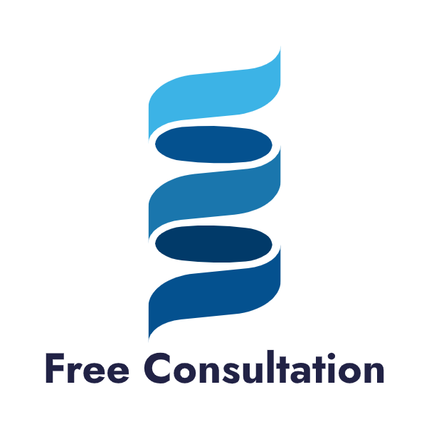 Free Consultation Blue Swirl