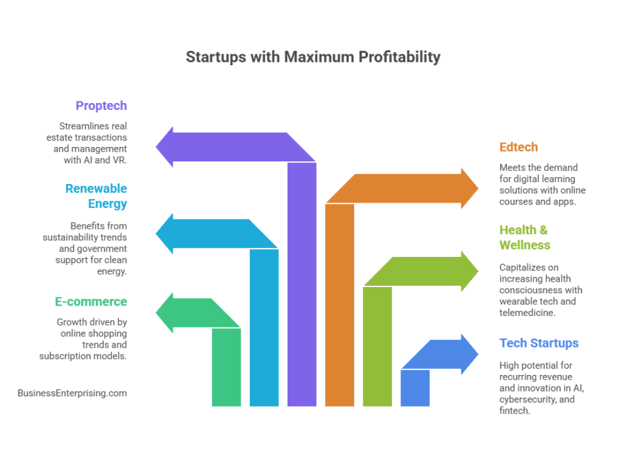 Startups with Maximum Profitability