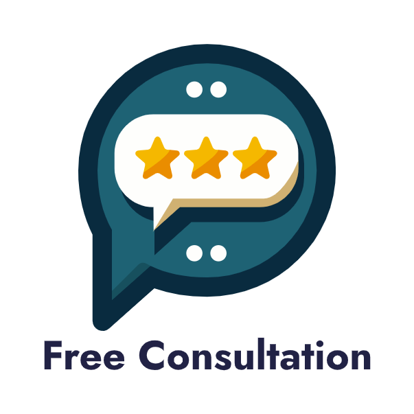 Free Consultation 3 Star Speak Bubble