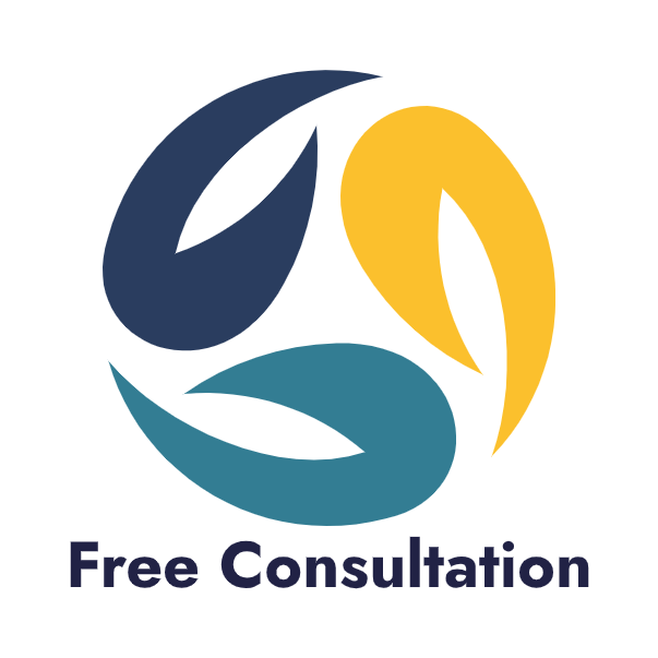 Free Consultation Tricolor Circle Logo