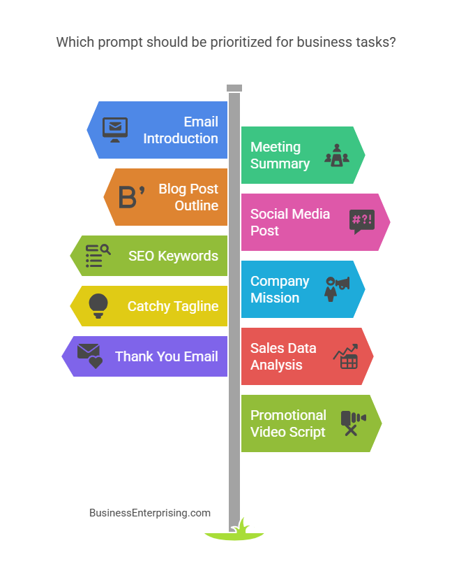 Which prompt should be prioritized for business tasks