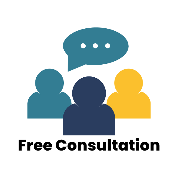 Free Consultation Consultants with Talk Bubble