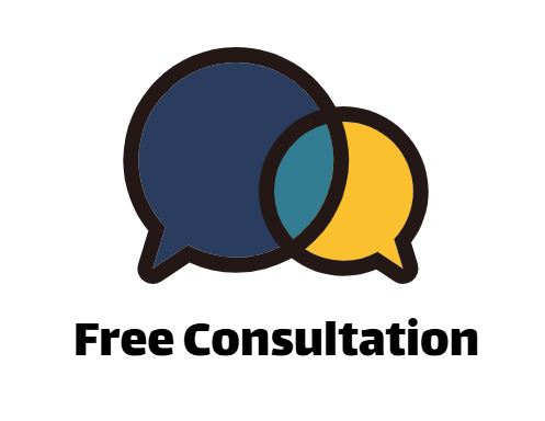 Free Consultation Overlapping Talk Bubbles