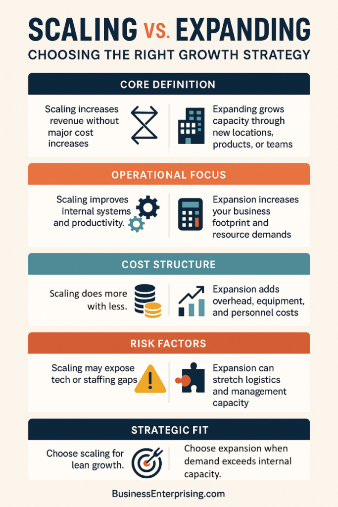 Scaling vs Expanding