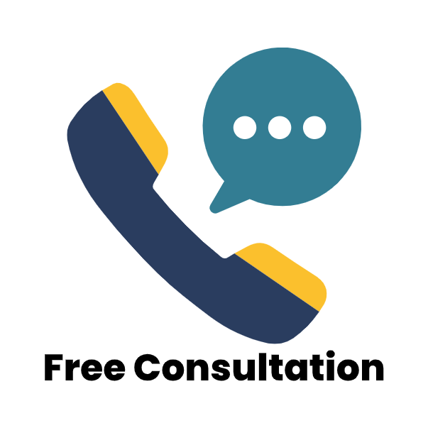 Free Consultation Phone w Talk Bubble