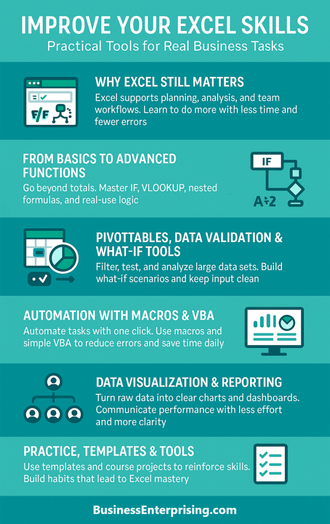 Excel Course Infographic
