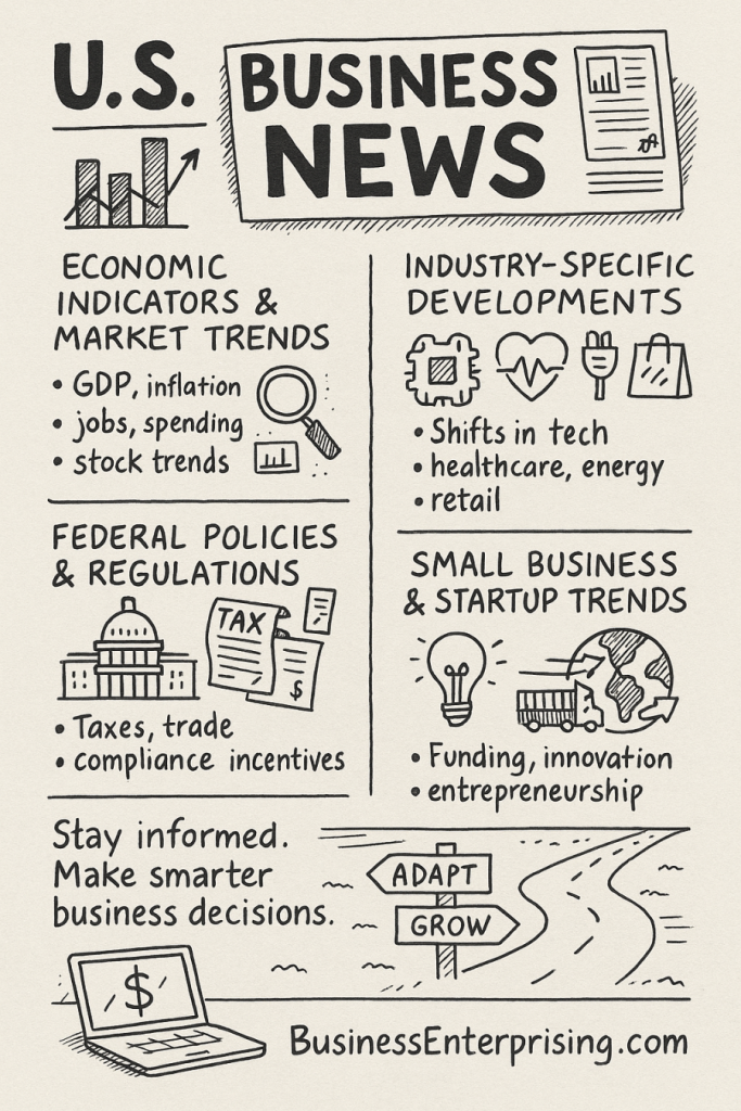 US Business News Infographic