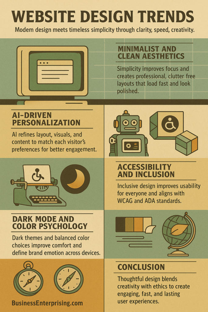 Website Design Trends Infographic