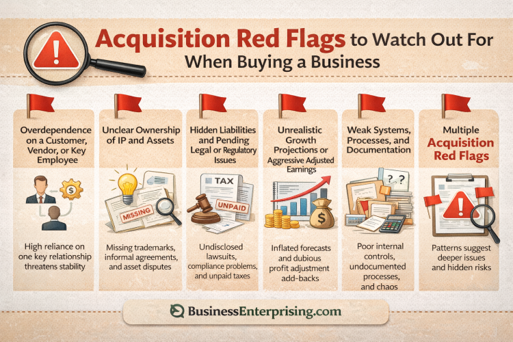 Acquisition Red Flags Infographic