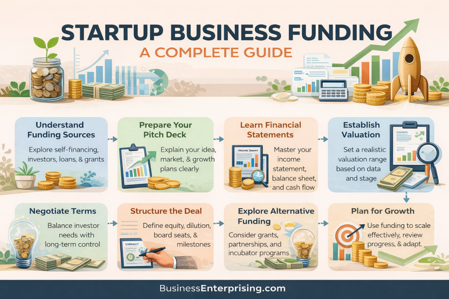 startup funding infographic