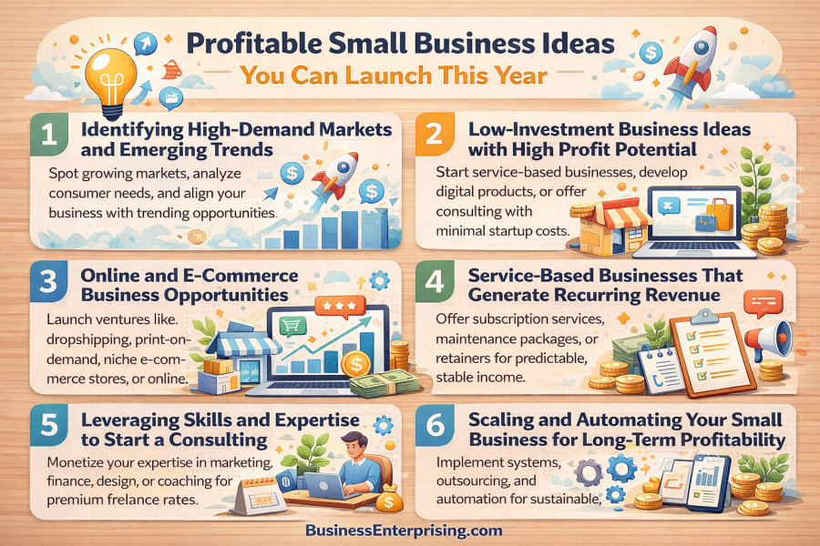 Business Ideas Infographic