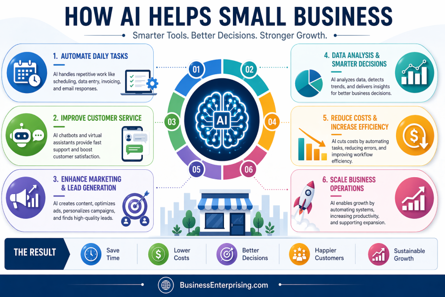 AI Business Infographic