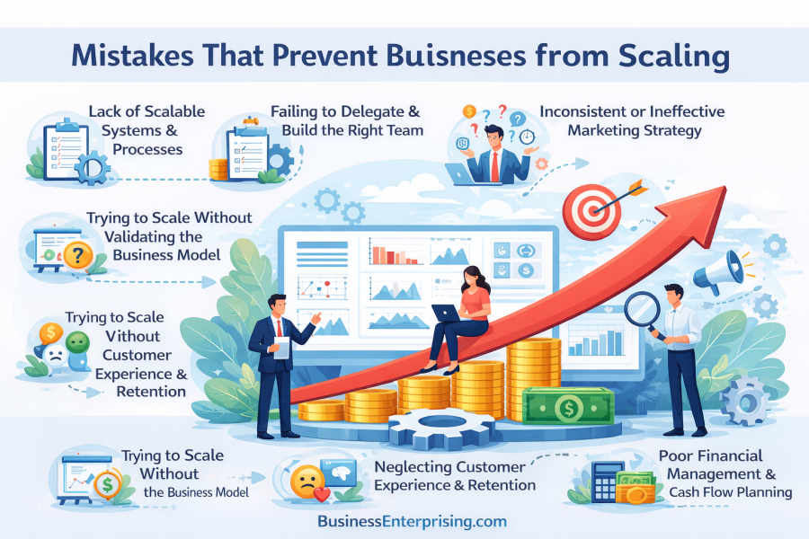 Business growth mistakes Infographic