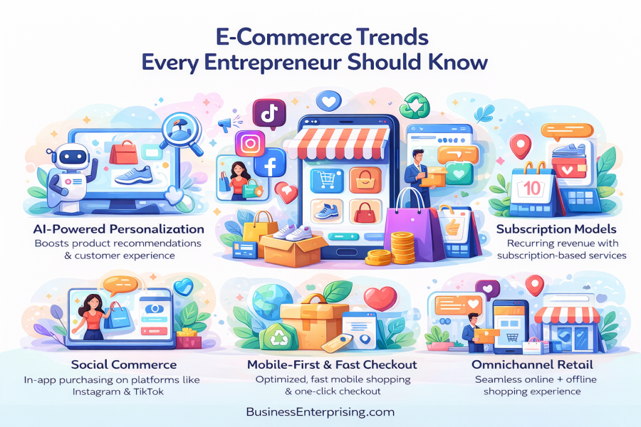 E-Commerce Trends Infographic