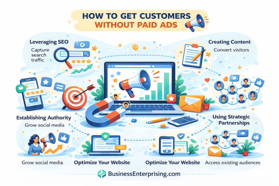 Getting Customers Infographic