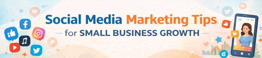 Social media marketing banner