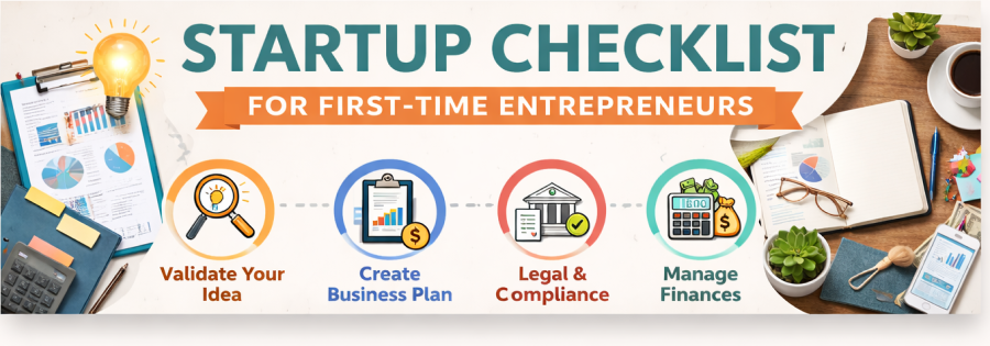startup checklist banner